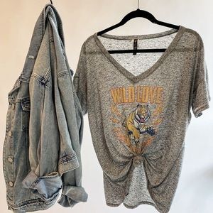 Graphic tee's are the perfect layering piece